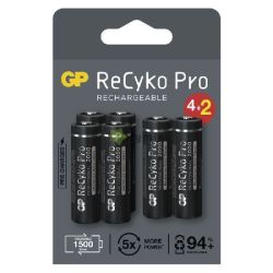  GP ReCyko Pro 2000mAh ceruza akkumultor 4+2 J!
