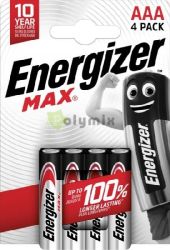  Energizer Max Alkli Mikro Elem AAA B4