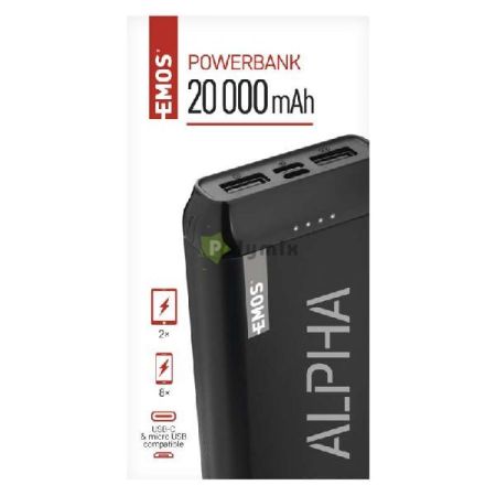 EMOS Powerbank Alpha 20000mAh fekete