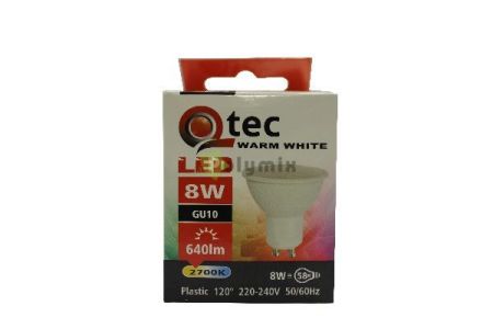Q-TEC 8W-GU10 LED izz 2700K
