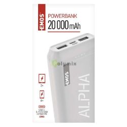 EMOS Powerbank Alpha 20000mAh fehér