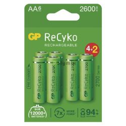 GP ReCyko+ 2700mAh ceruza akkumulátor 4+2 ÚJ!