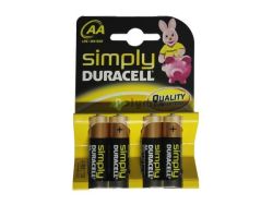 Duracell SIMPLY alkáli ceruzaelem C/4
