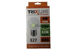 TRIXLINE 4W-E27 LED kisgömb izzó 2700K