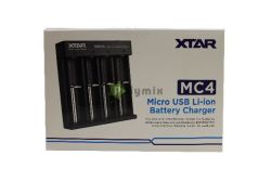 XTAR MC4 akkutöltő 4 db lithium akkuhoz