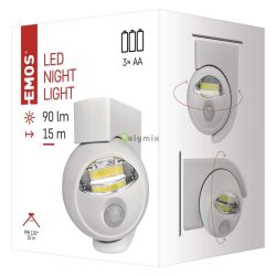  EMOS jszakai fny 3W COB LED szenzoros fehr