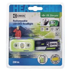 EMOS 5W CREE LED akkumulátoros fejlámpa