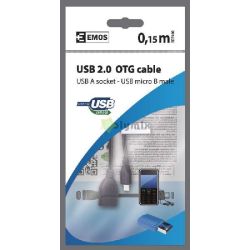  EMOS USB 2.0 A/F -micro B/M OTG 15cm