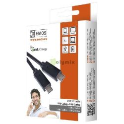  EMOS USB 3.1 C dug - USB 3.1 dug 1m fekete